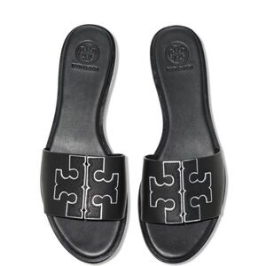 Tory Burch Ines Perfect Black/Silver Size 7M